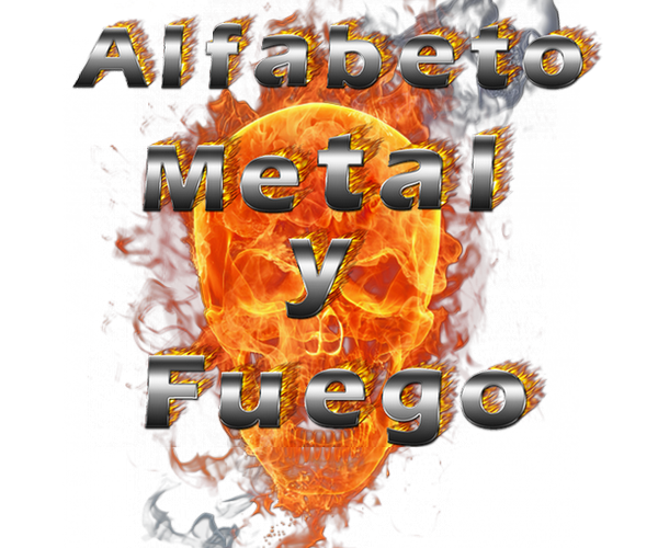 Alfabeto Metal y Fuego PNG