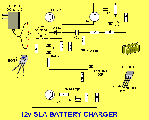 Battery Charger 12v SLA ~ Kumpulan Skema Elektronika