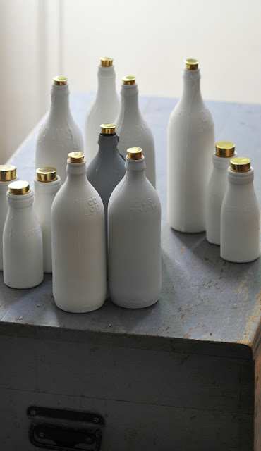 porcelain milk bottles