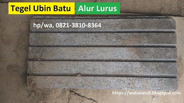 tegel ubin batu bergaris yang tidak menyebabkan lantai menjadi licin, keamanan dan kenyamanan bagi penggunaan pejalan kaki pada alas lantai di luar ruangan.