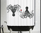 anthropologie octopus shower curtain