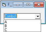 VB6: Combobox Control