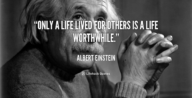 Albert Einstein quote about life.