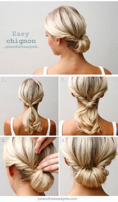 The Easy Chignon Hairstyle