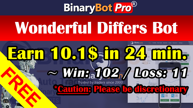 Wonderful Differs Bot | Binary Bot | Free Download