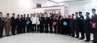 Sekdakab Lampung Selatan Thamrin Ambil Sumpah Pejabat Struktural, Tiga Kepala Bagian di Rotasi