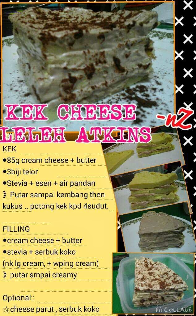 ♥Corat Coret Nusha ♥: Resepi Bergambar : Kek Cheese Leleh 