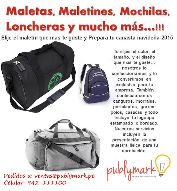 mochilas promocionales