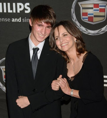 Sally  Margaret Field and her son