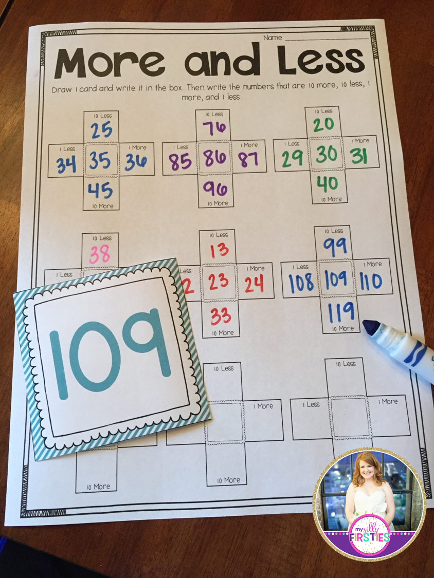 my silly firsties number sense activities
