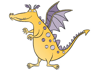 Cartoon of Ilbert the Dragon