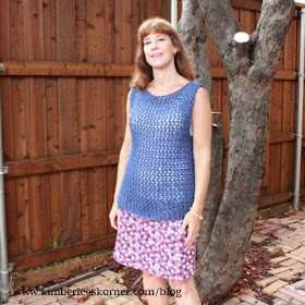 Lace knit sleeveless tunic @ Kimberlee Korner
