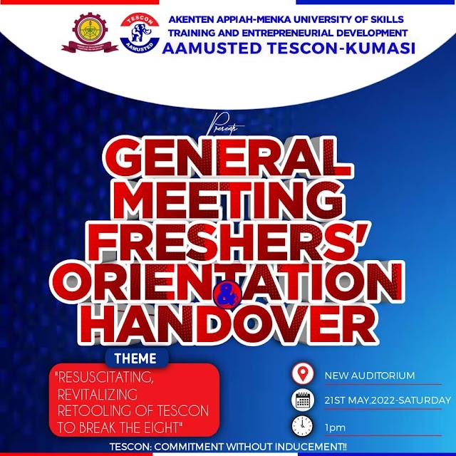 TESCON AAMUSTED-K WISH TO INVITE YOU TO THEIR FIRST GENERAL MEETING 