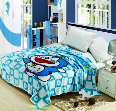 Contoh Desain Kamar Tidur Anak Laki-Laki Tema Doraemon 808