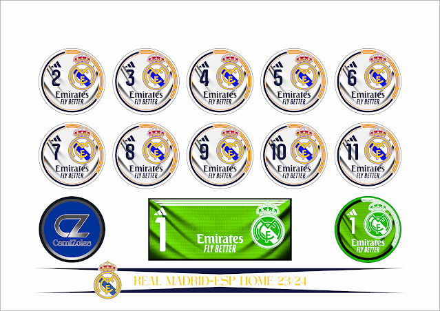 REAL MADRID-ESP HOME 23/24 CAMIZOLAS ESCUDO PARA BOTÃO GULIVER ARTE PARA BOTÃO PLAAR ESCUDINHOS BOLAGOL ALGAZARRA FABIANA ESTRELA TIMES DE BOTÃO TIMES FUTEMESA