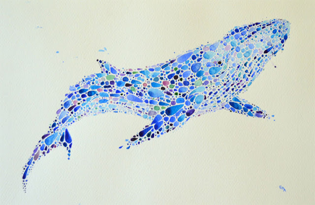 Animal dotted paintings by Ana Enshina