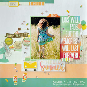 Summer vibes | Simple Stories @akonitt #layout #summer #simplestories #summervibes #by_marina_gridasova