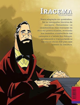 Iracema | Edição em História em Quadrinhos | José de Alencar | Laudo Ferreira (texto) | Laudo Ferreira (arte) | Editora: Ateliê | Coleção: HQ Ateliê | Dezembro 2021 | Contracapa |