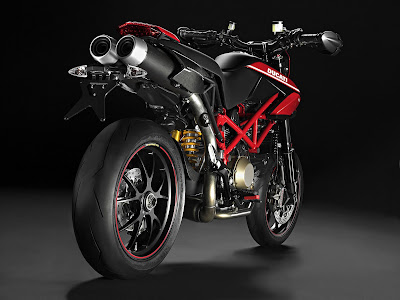 2010 Ducati Hypermotard 1100 EVO SP Rear Angle View