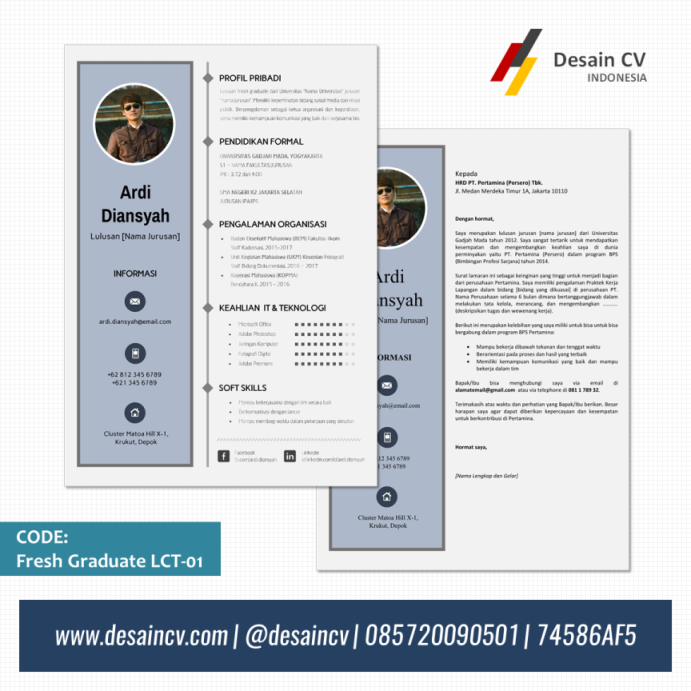 Contoh Application Letter Fresh Graduate Bahasa Inggris