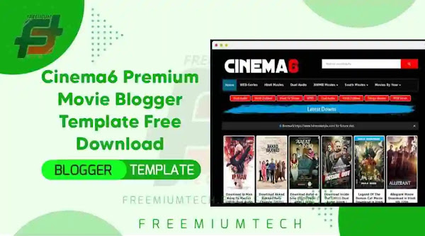 Cinema6 Premium Movie Downloading Blogger Template