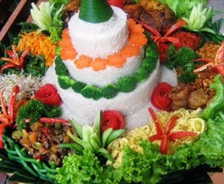 Resep Membuat Nasi  Tumpeng  Putih  Lengkap Dengan Tips 