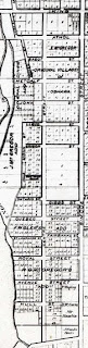 Details of Southeast Ward /Map of Oshawa ca. 1850. Source: OurOntario.ca