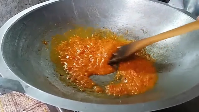 goreng tauco ke dalam wajan panas