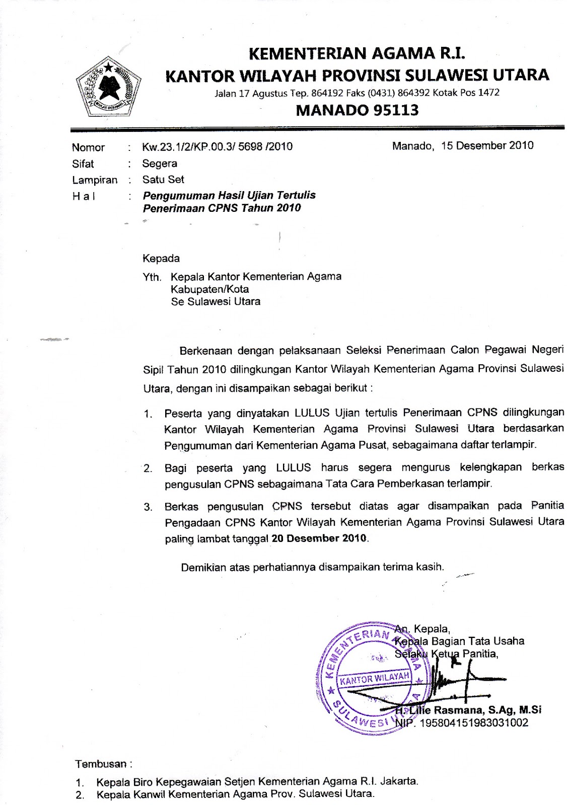 Surat Resmi & Seluk Beluknya: Contoh Surat Resmi Bagian II