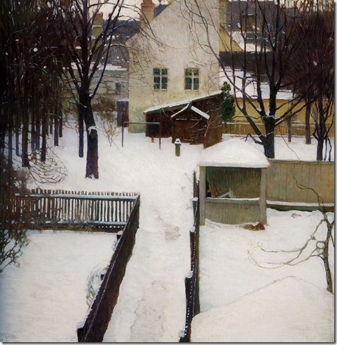 CarlMoll WinterSceneInHeiligenstadt 1906 NationalMuseumOfArt-Budapest