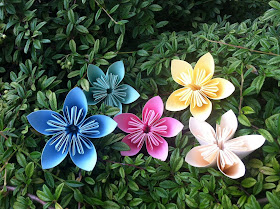 DIY flores de papel varios colores