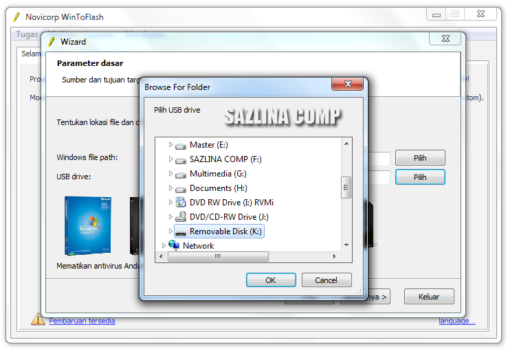  Cara Membuat Bootable Windows XP/Vista Dengan Flash Disk 