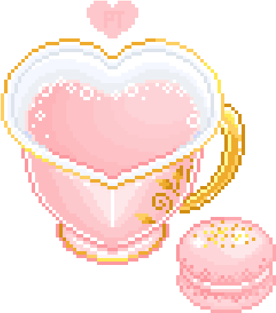 heart-shaped tea