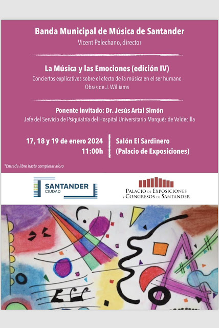 Cartel de la Banda Municipal de Música de Santander