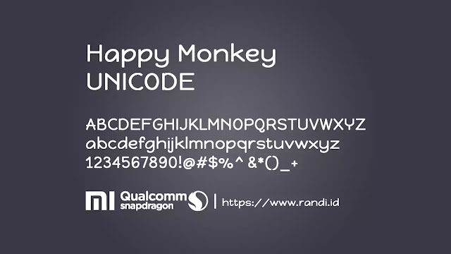 Download Font MIUI 10 Happy Monkey Unicode MTZ