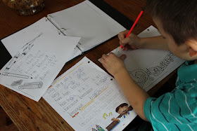 Day in the Life of My Homeschool-a minute-by-minute record of a day
