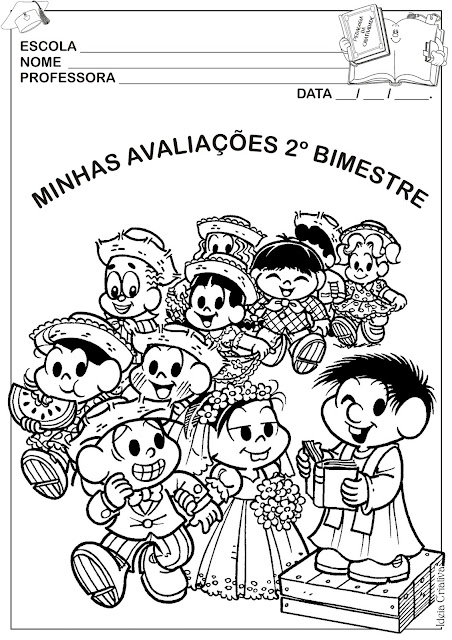 Capa de Atividades 2º Bimestre Festas Juninas