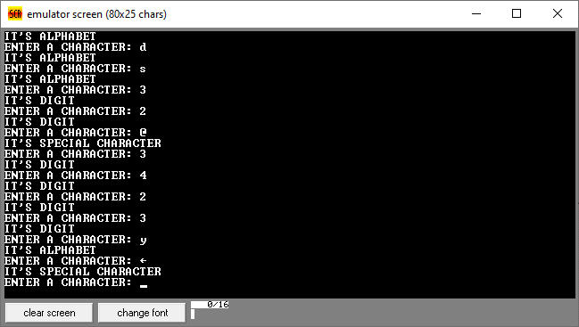 How To Check User Input In Assembly Language