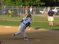 Christie Wright delivers to the plate