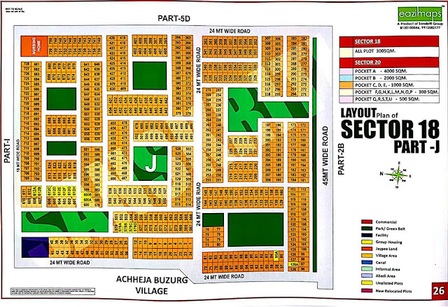 Layout Plan of Sector-18 Part J Yamuna Expressway Authority