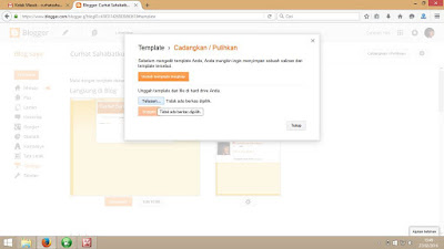 Gambar Mengganti Template Blog