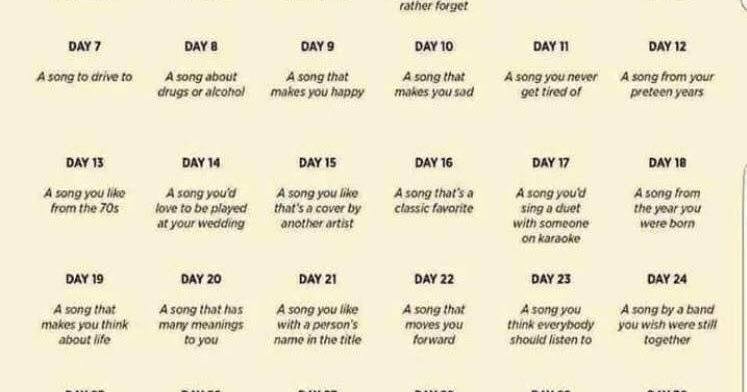 30 Day Song Challenge Day 16 Albiemedia