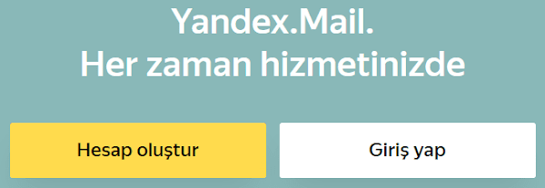 Yandex mail adresi