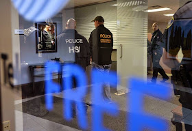 Federal agents from the FBI and Homeland security raid Telexfree headquaters