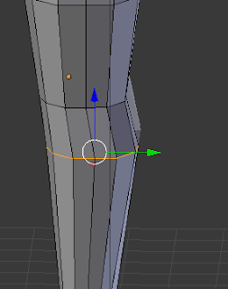 Adding Loop Cut for calf.