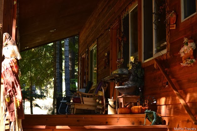 Halloween porch at Rocky POint