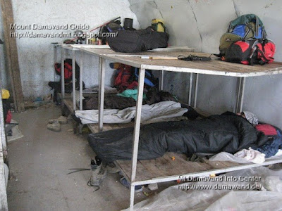 Accommodation in Mt Damavand south route Camp3 Bargah Sevom Shelter/Refuge 