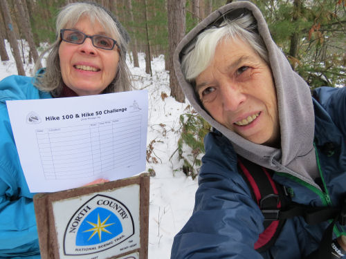 hikers doing 100 Mile Challenge on the North Country Trail