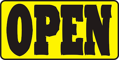 open signs, yellow and black open signs, images open, open cartel, cartel de open, imprimir letrero cartel.