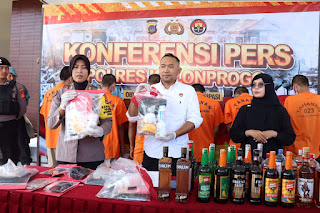 Polres Kulon Progo Amankan Ribuan Botol Miras Selama Januari 2024
